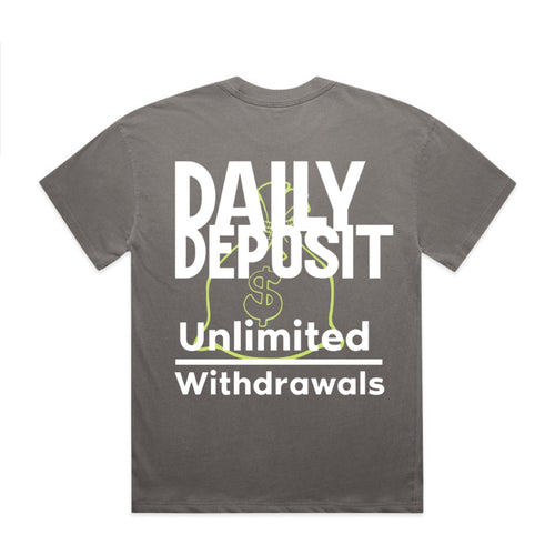 All Hustle In – Faded Grey Tee