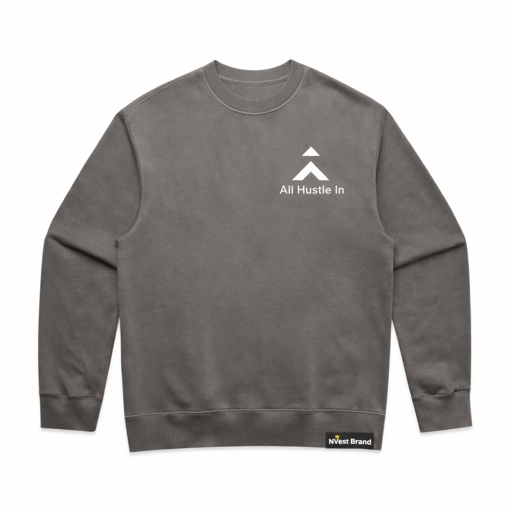 All Hustle In - Faded Grey